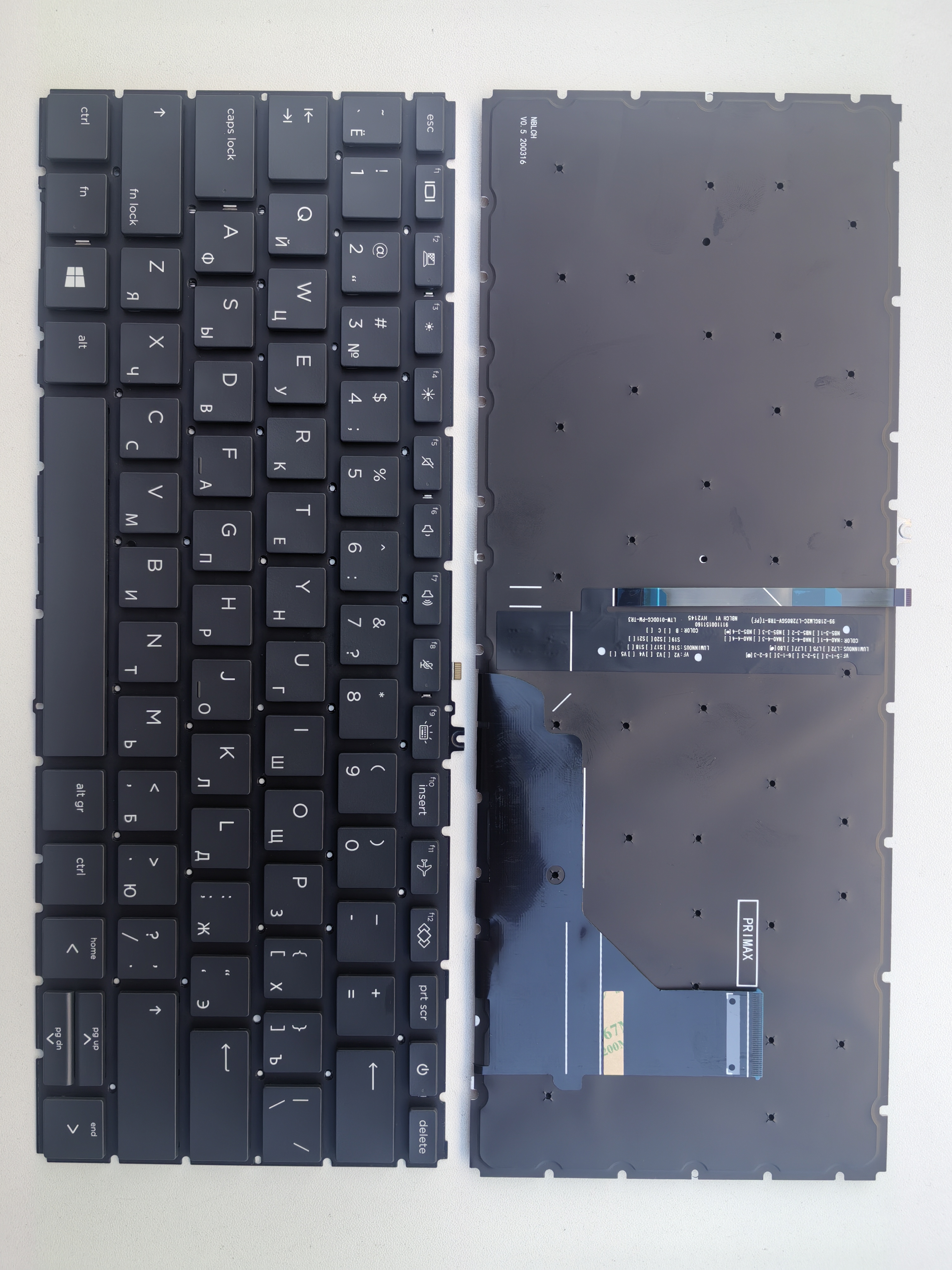 Picture of New Replacement Laptop Keyboard For HP 830G7/830G8/835G7/835G8/735G7/735G8 BLACK Backlit RU Layout
